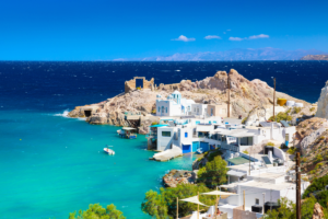 Milos, Greece. Photographed by proslgn. Image via Shutterstock.