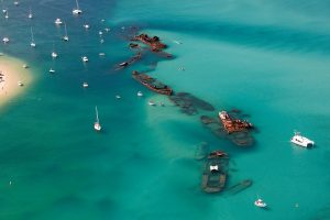 Tangalooma Wrecks. Photographed by Paul Giggle. Image by Tourism and Events Queensland. 