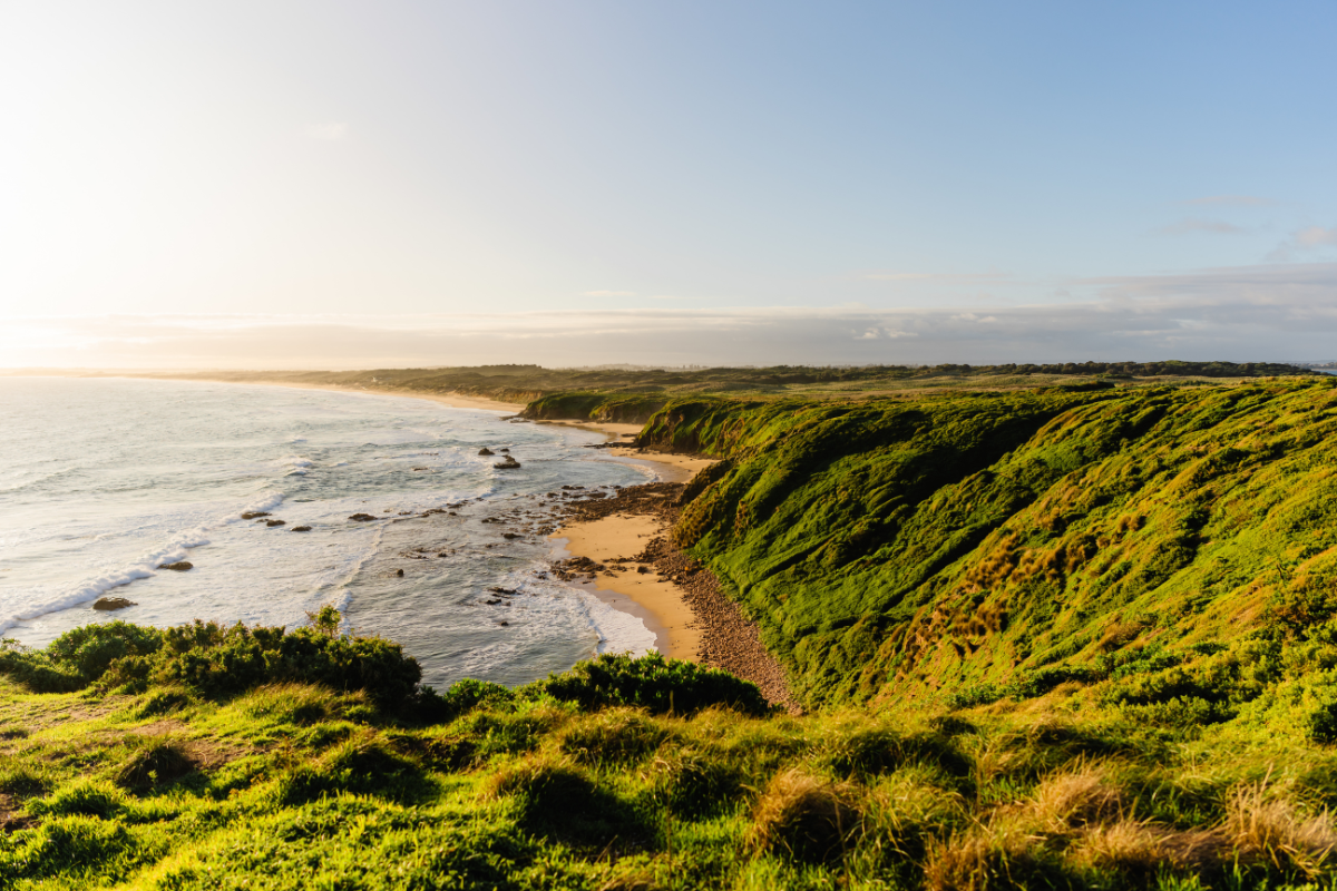Walking to The Pinncales - Phillip Island. Image via Visit Victoria