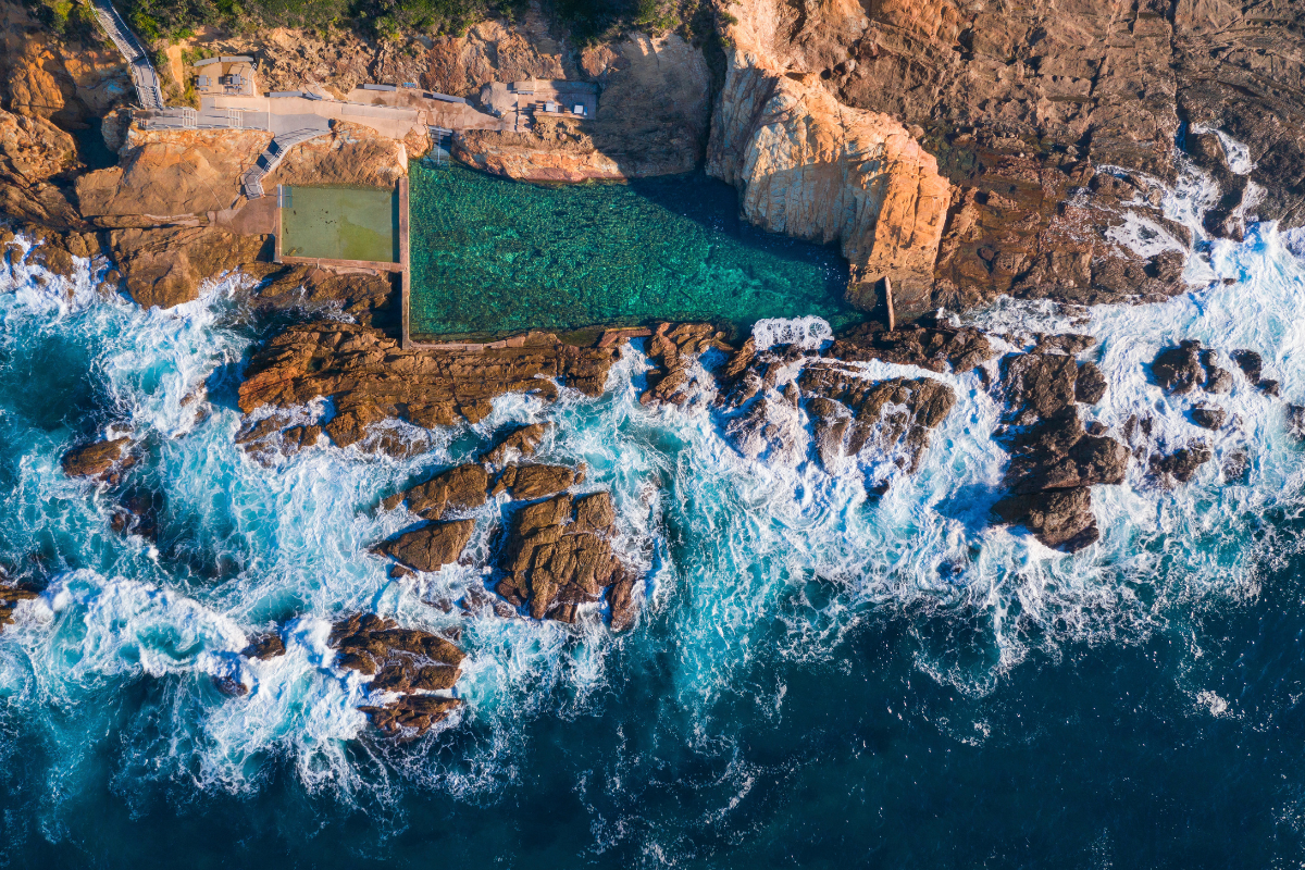 Blue Pool in Bermagui. Image via Destination NSW