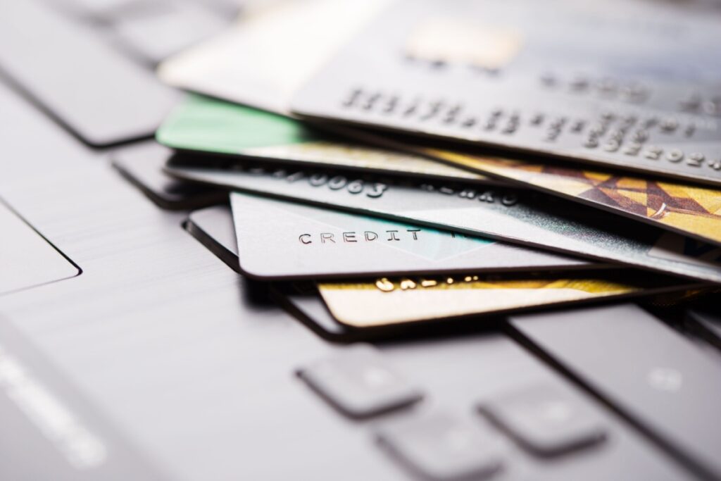 Stack of credit cards. Photography by Gala Oleksenko via Shutterstock