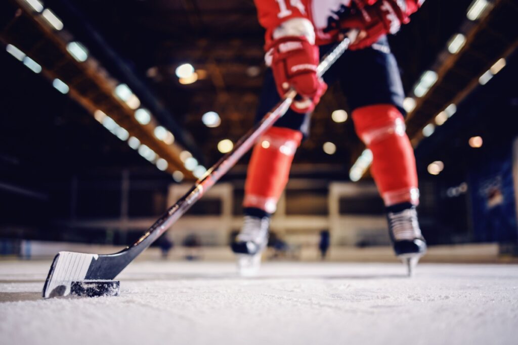 Close up of ice hockey player. Photography by Dusan Petkovic via Shutterstock