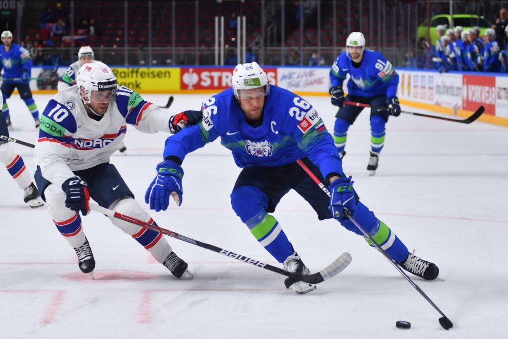 Ice hockey match. Photography by Vitalii Vitleo via Shutterstock