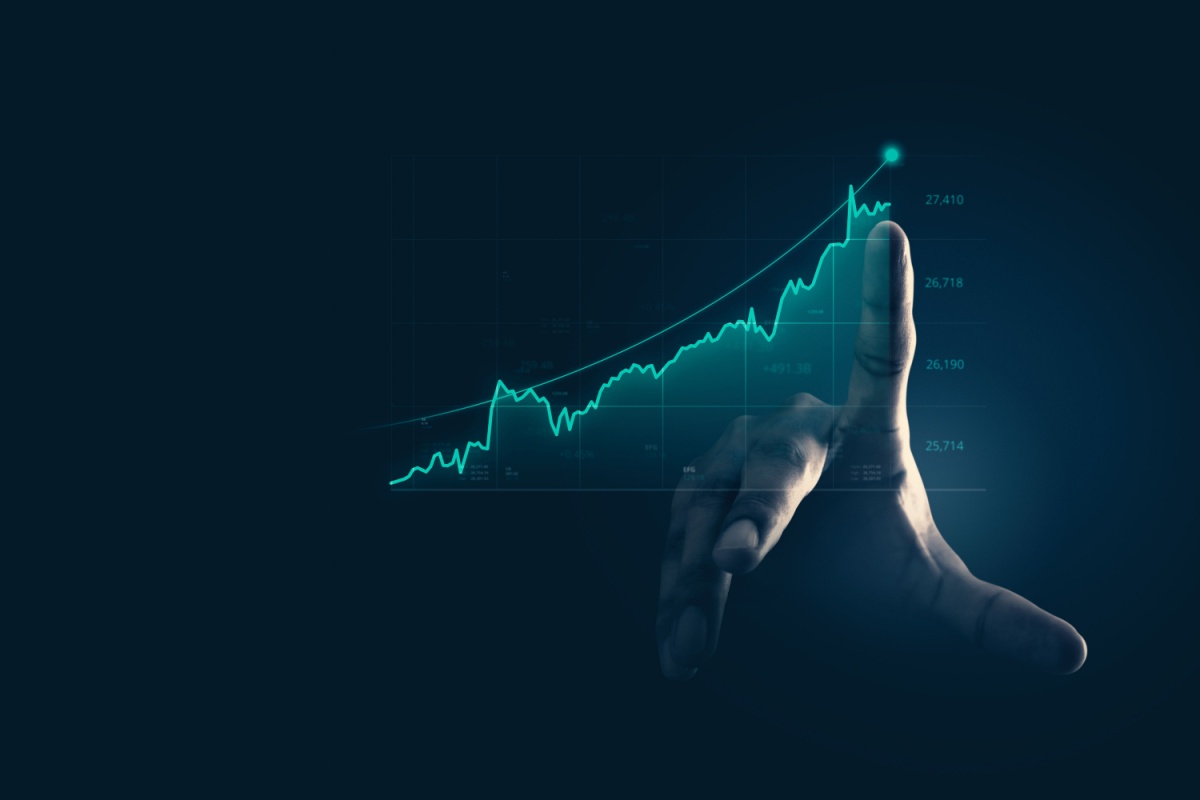 Chart of financial market. Photography by Lemonsoup14 via Shutterstock