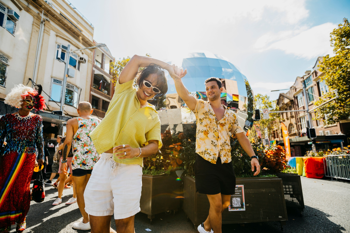 Oxford Street Fair, Sydney WorldPride 2023, Sydney. Image via Destination NSW