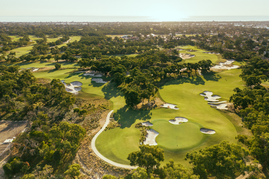 Birds-Eye View of Peninsula Kingswood Country Golf Club. Image via Visit Victoria