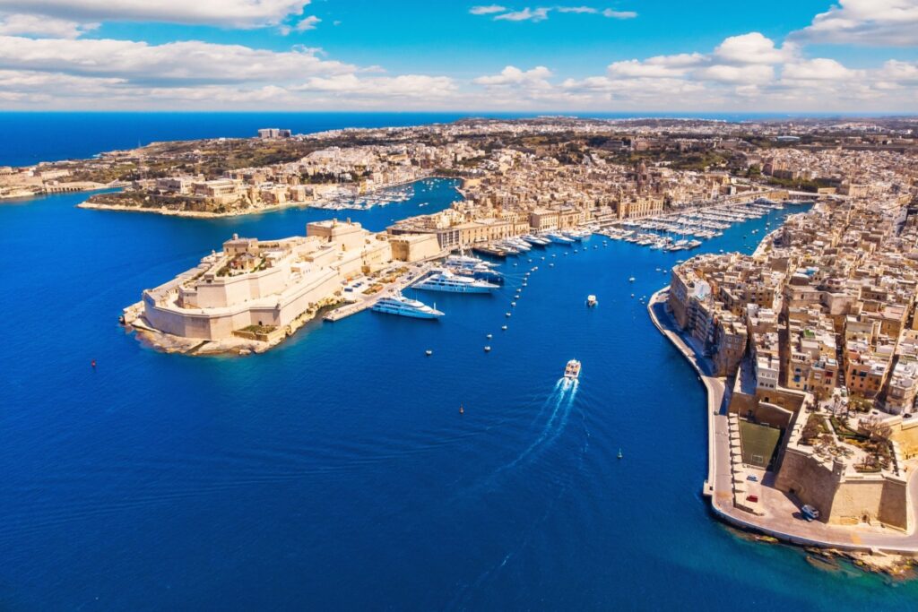 Birds-eye view of Valetta. Photography by Parilov via Shutterstock