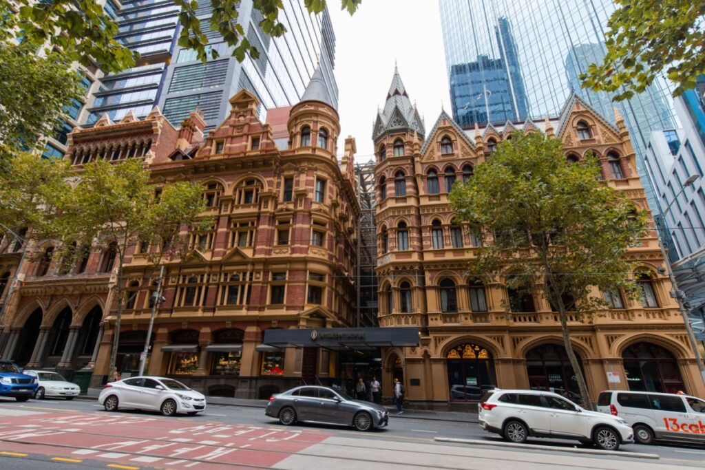 Exterior of Intercontinental Hotel, Melbourne. Photography by aiyoshi597 via Shutterstock