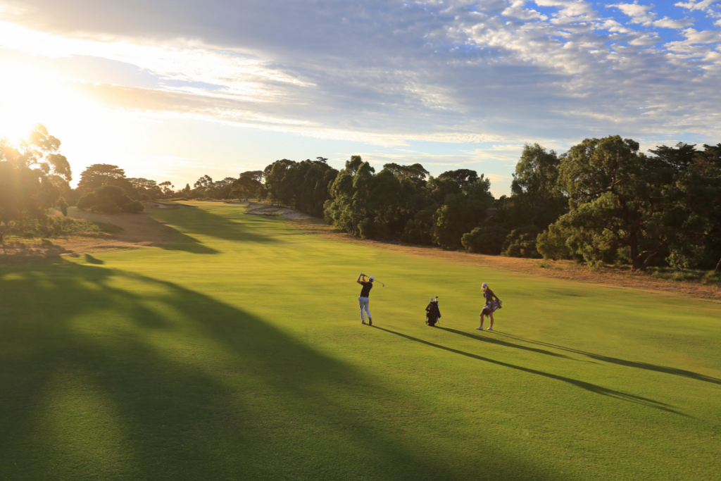 Royal Melbourne Golf Course - West course hole 2. Image via Visit Victoria