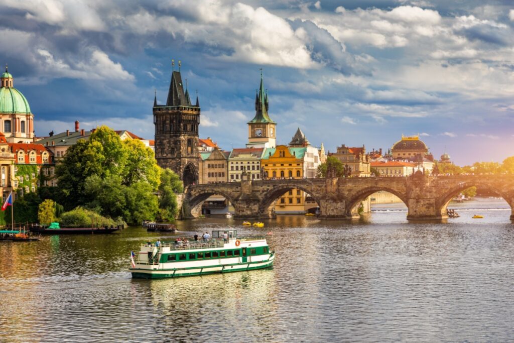 Skyline of Prague, Czechia. Photography by DaLiu via Shutterstock