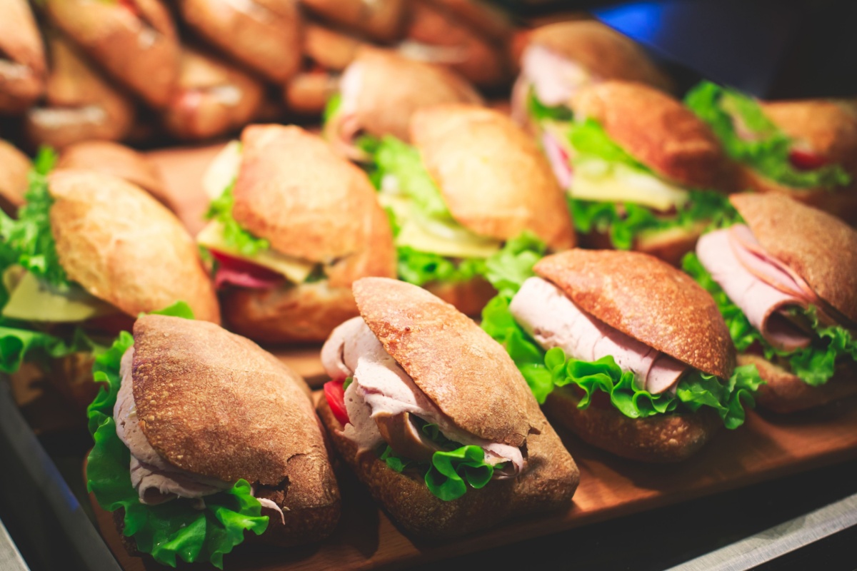 Sandwiches laid out. Photography by Tsuguliev via Shutterstock